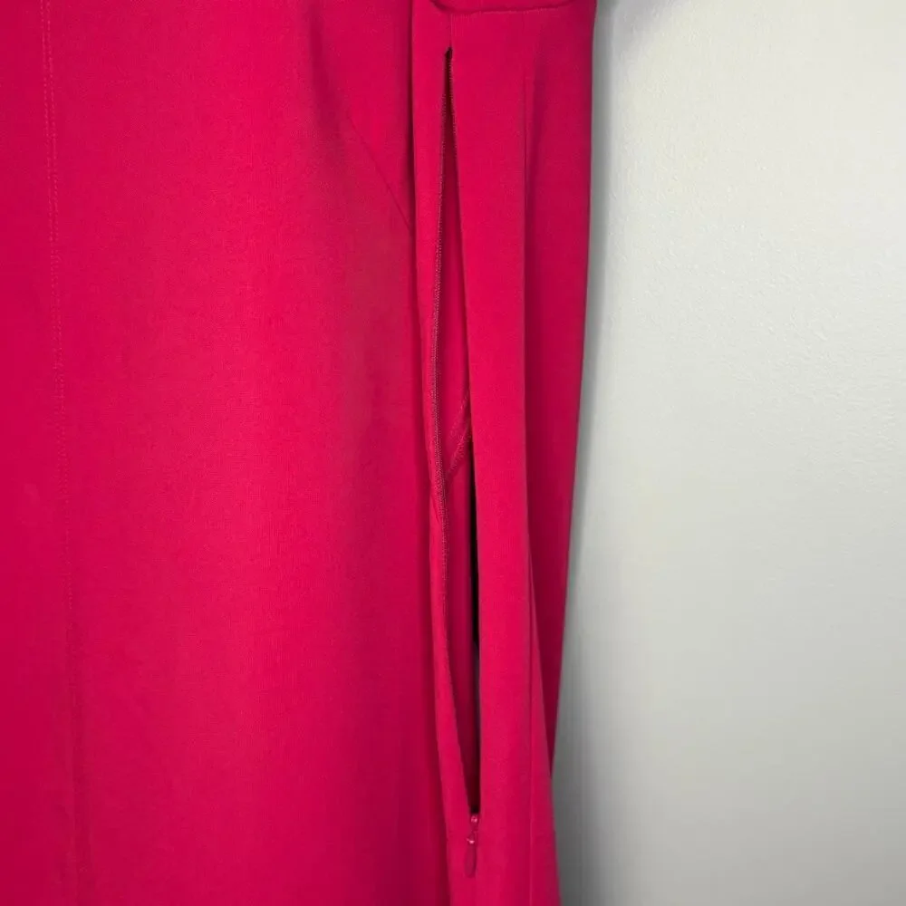 Laundry by Shelli Segal Pink Fuschia Retro Wedding Guest Shift‎ Dress Sz 10 - Picture 3 of 5